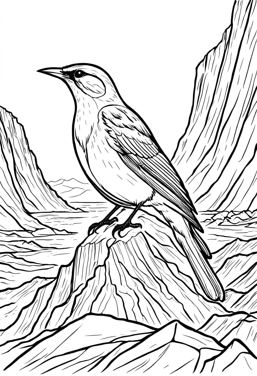 Birds Perch — free printable coloring page to download and print