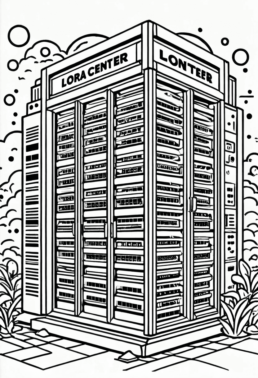 Data Center — free printable coloring page to download and print