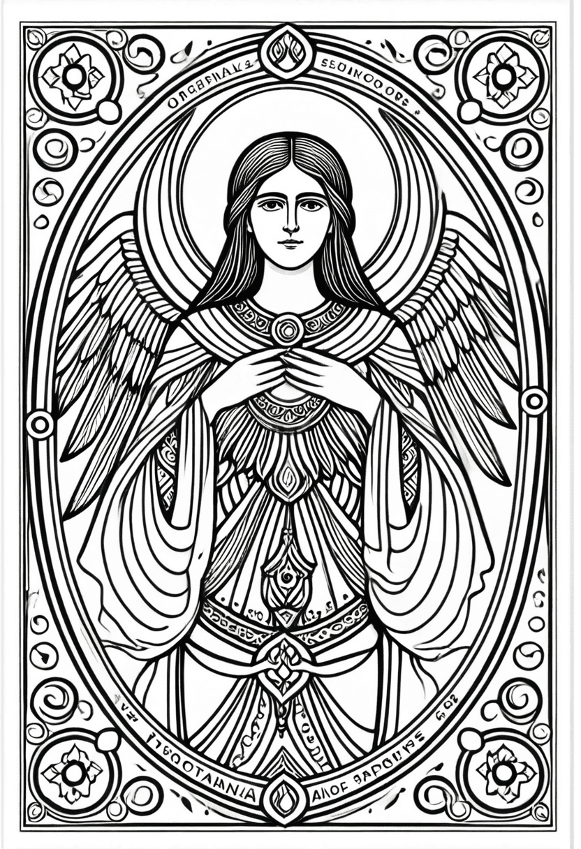 Divine Icon: Sacred Art Collection — free printable coloring page to download and print