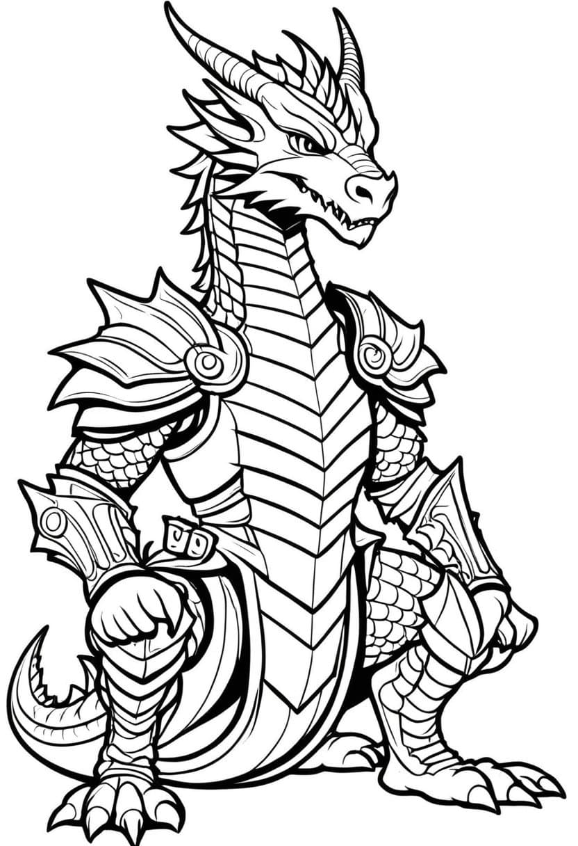 Dragon Trainers Apprentice — free printable coloring page to download and print