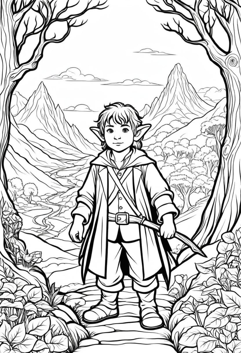 Quest for Adventure — free printable coloring page to download and print