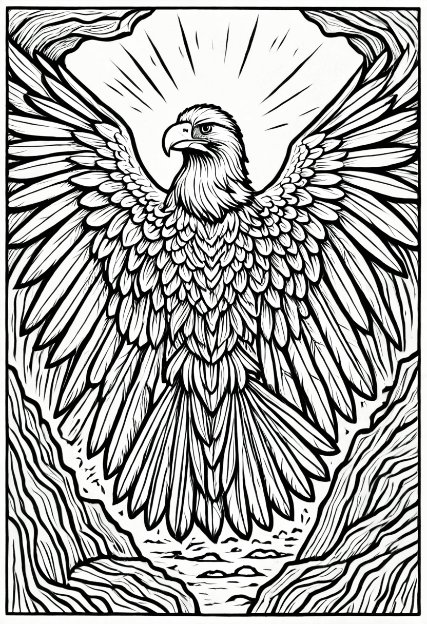 Strength and Freedom — free printable coloring page to download and print