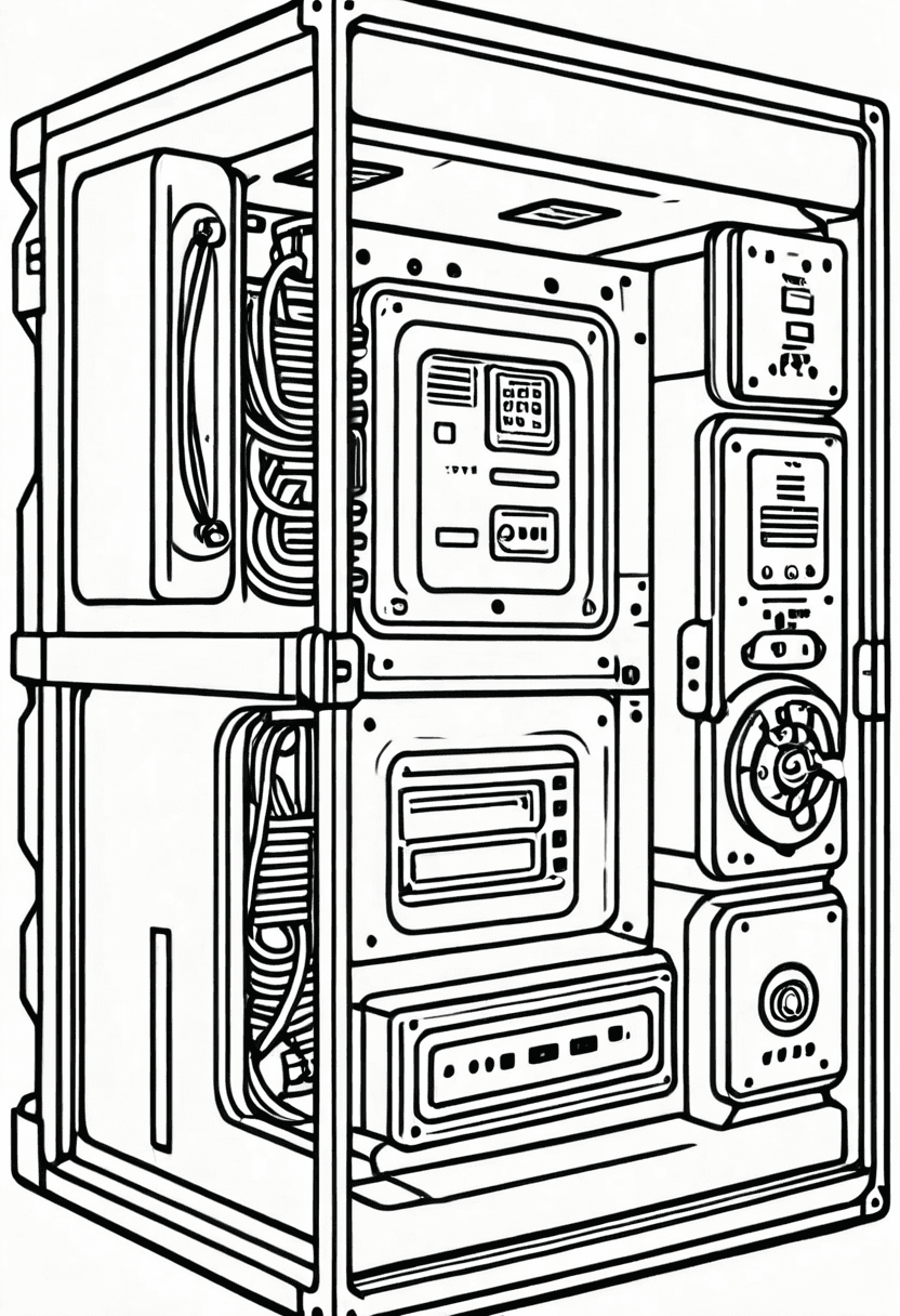 Tech Tutorial — free printable coloring page to download and print