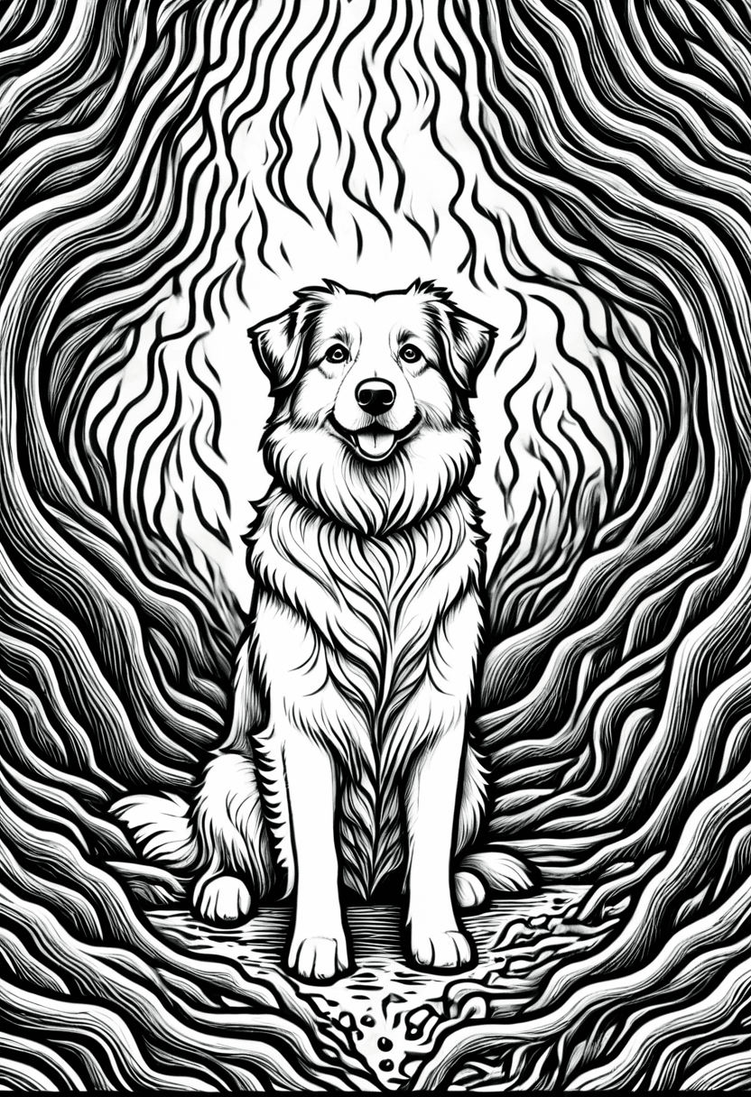 The Unseen Companion — free printable coloring page to download and print