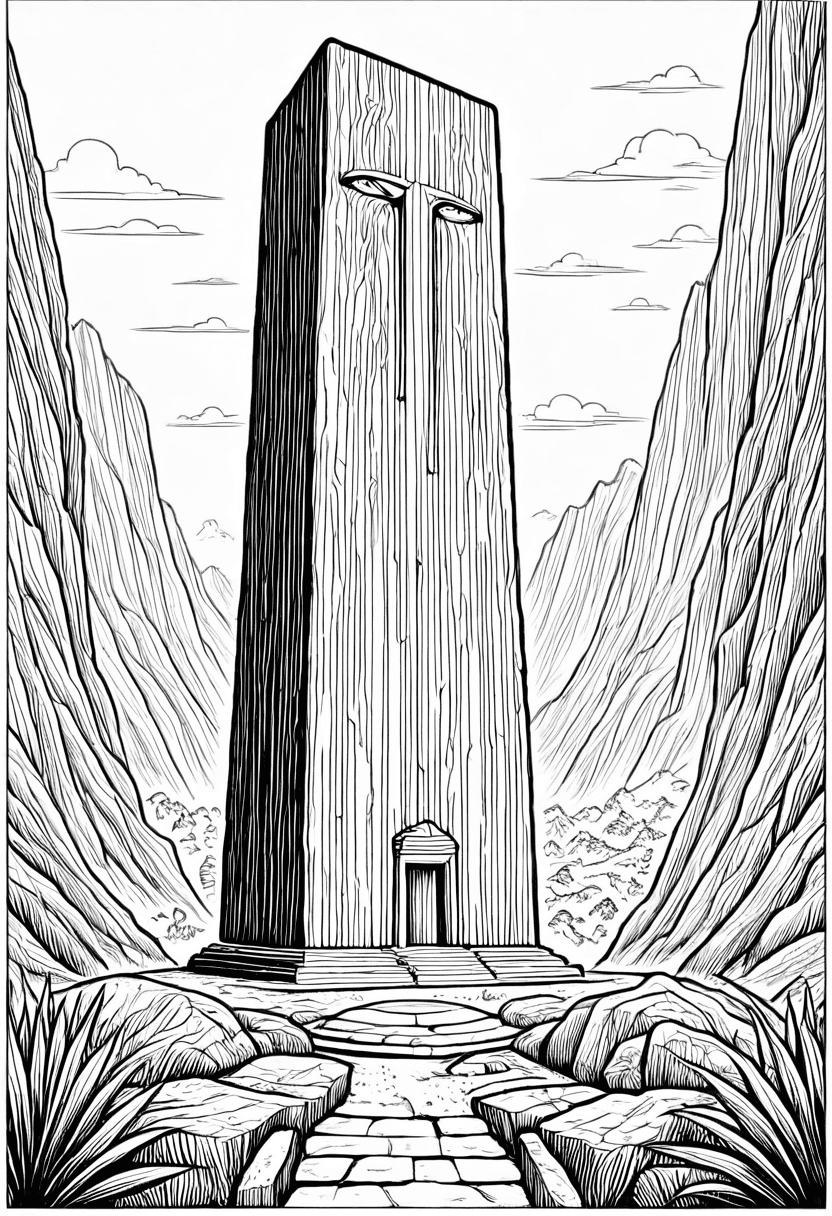 Ancient Mystery Revealed — free printable coloring page to download and print