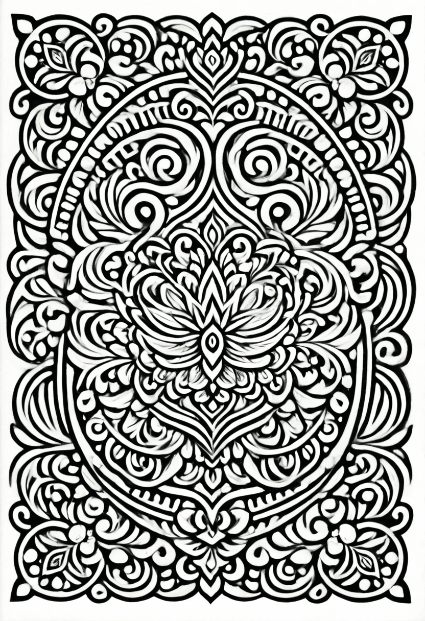 Artisan Ornament Design — free printable coloring page to download and print