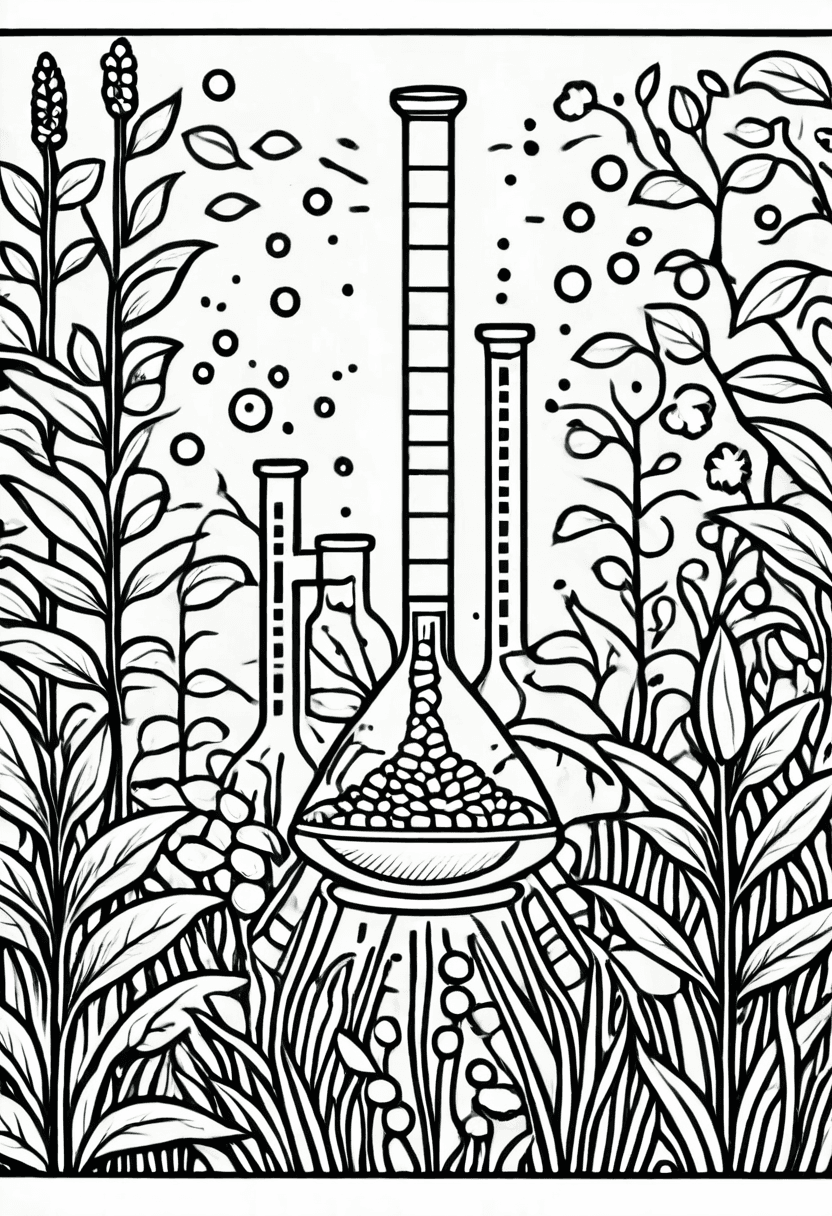 Botanical Science — free printable coloring page to download and print