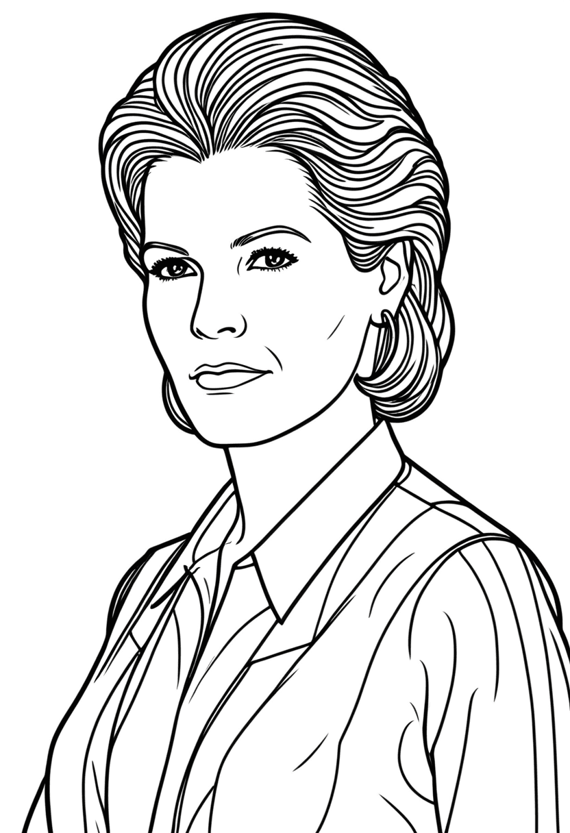 Career Profile: A Professional Portrait — free printable coloring page to download and print