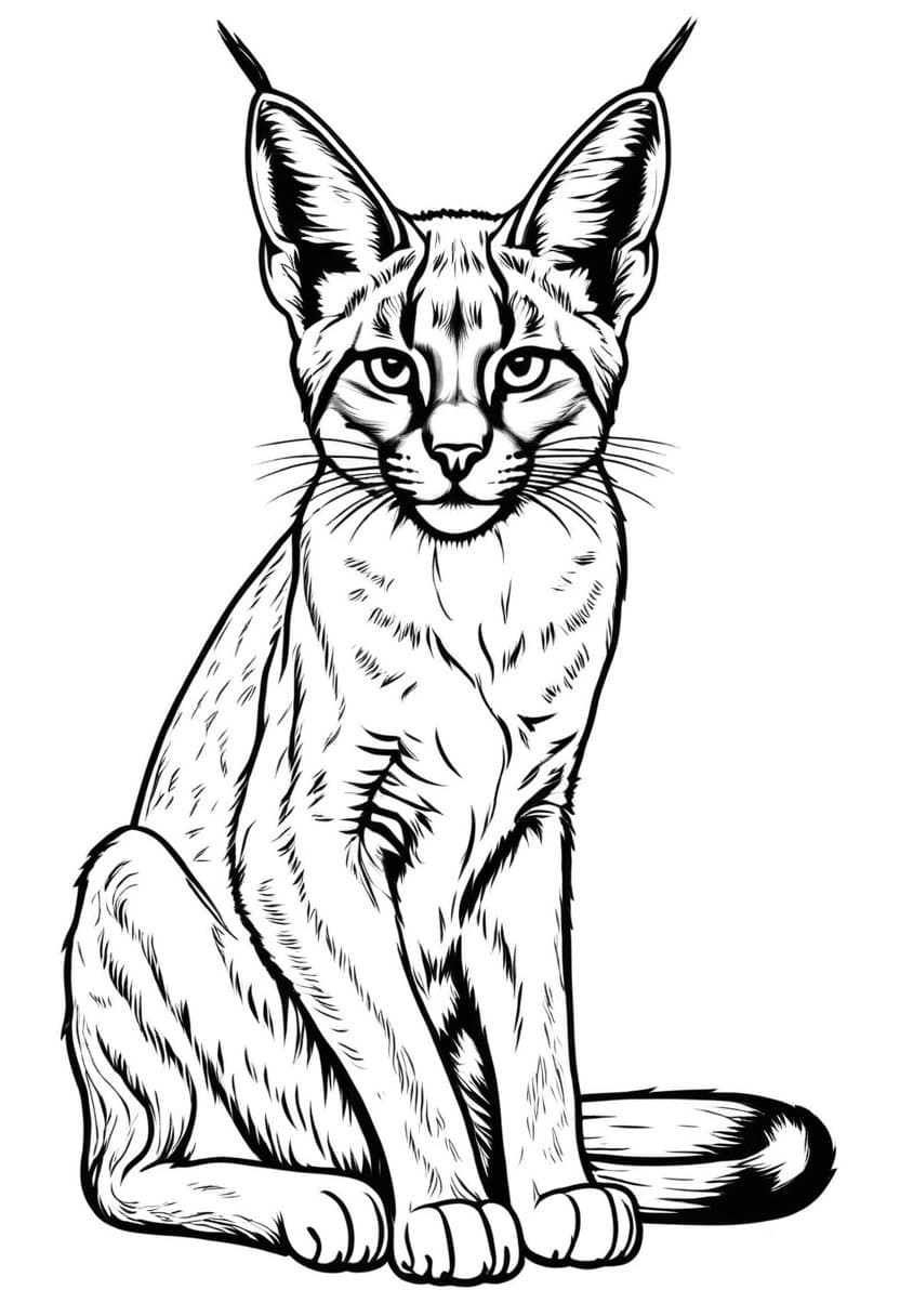 Cheetah Cartoon — free printable coloring page to download and print