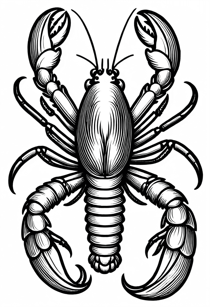 Crab Crawls the Web — free printable coloring page to download and print