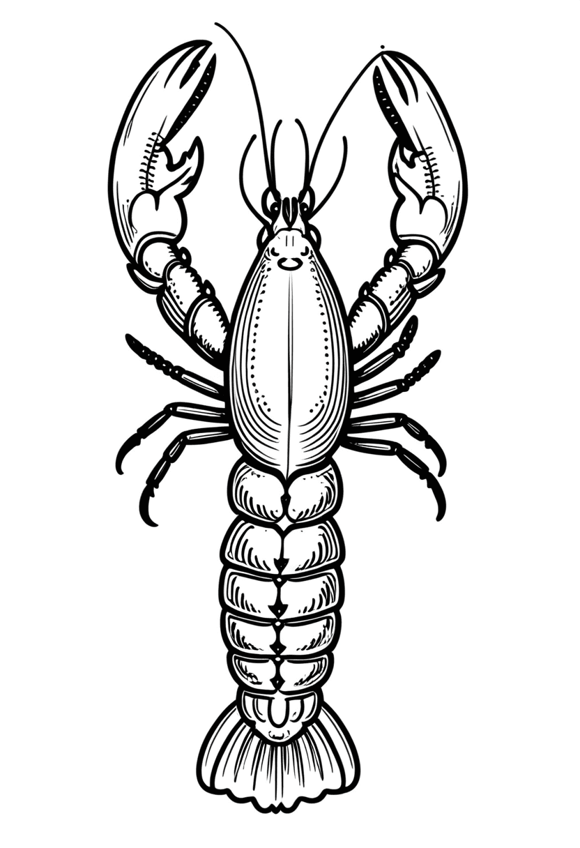 Crawly Crustacean — free printable coloring page to download and print