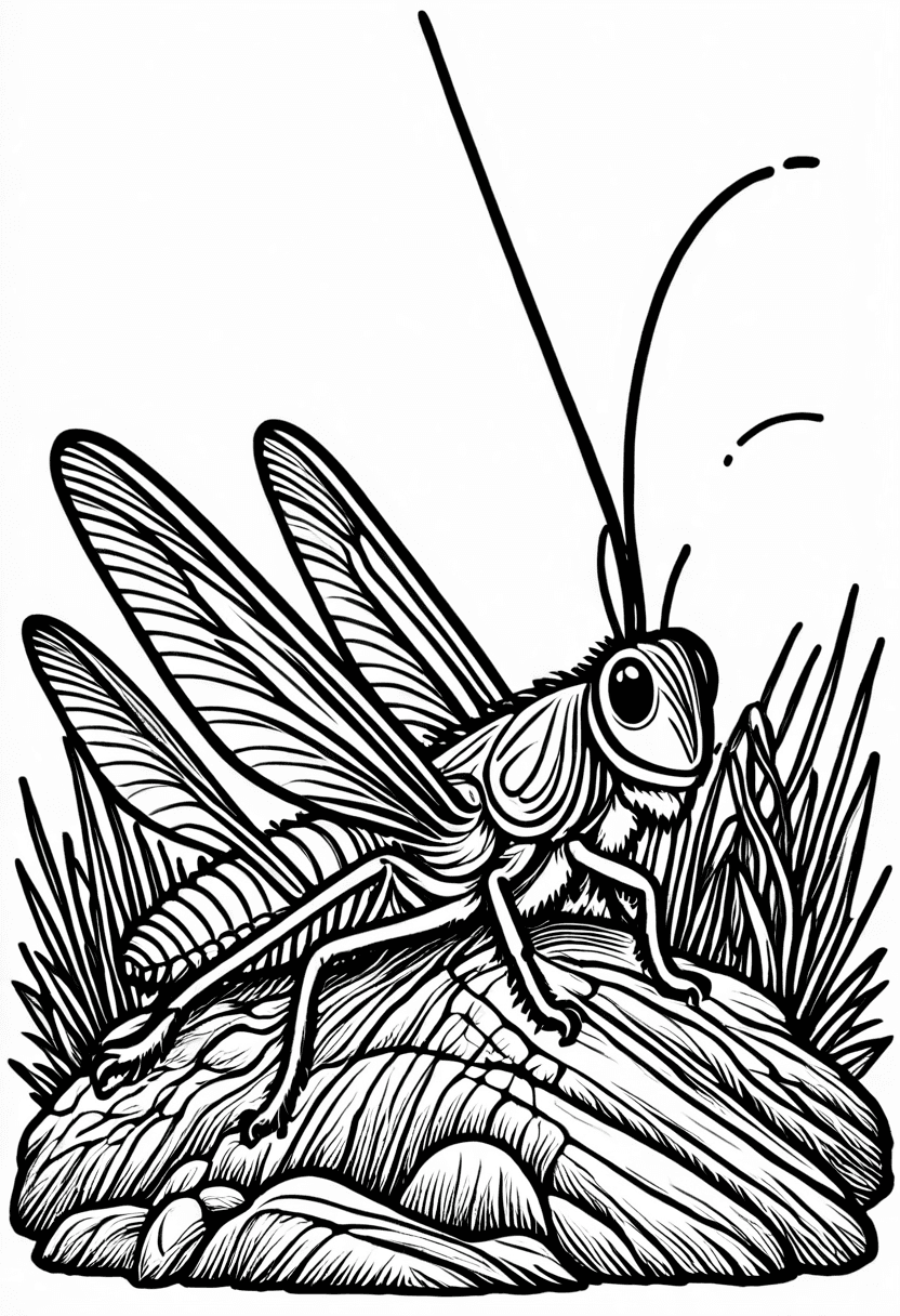 Creepy Critters — free printable coloring page to download and print