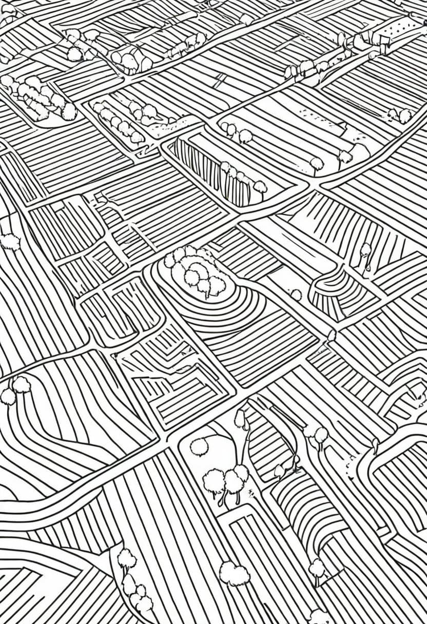Crop Pattern Map — free printable coloring page to download and print