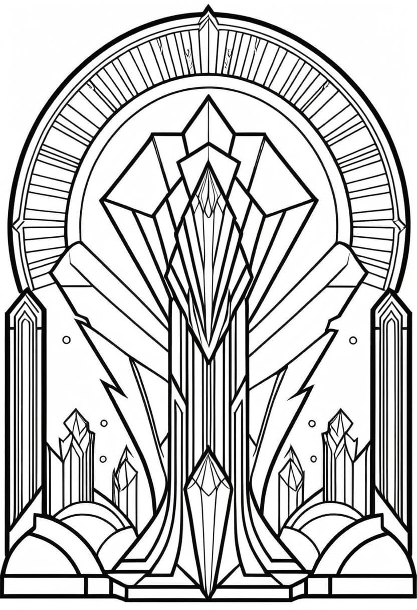 Crystal Enchanter — free printable coloring page to download and print