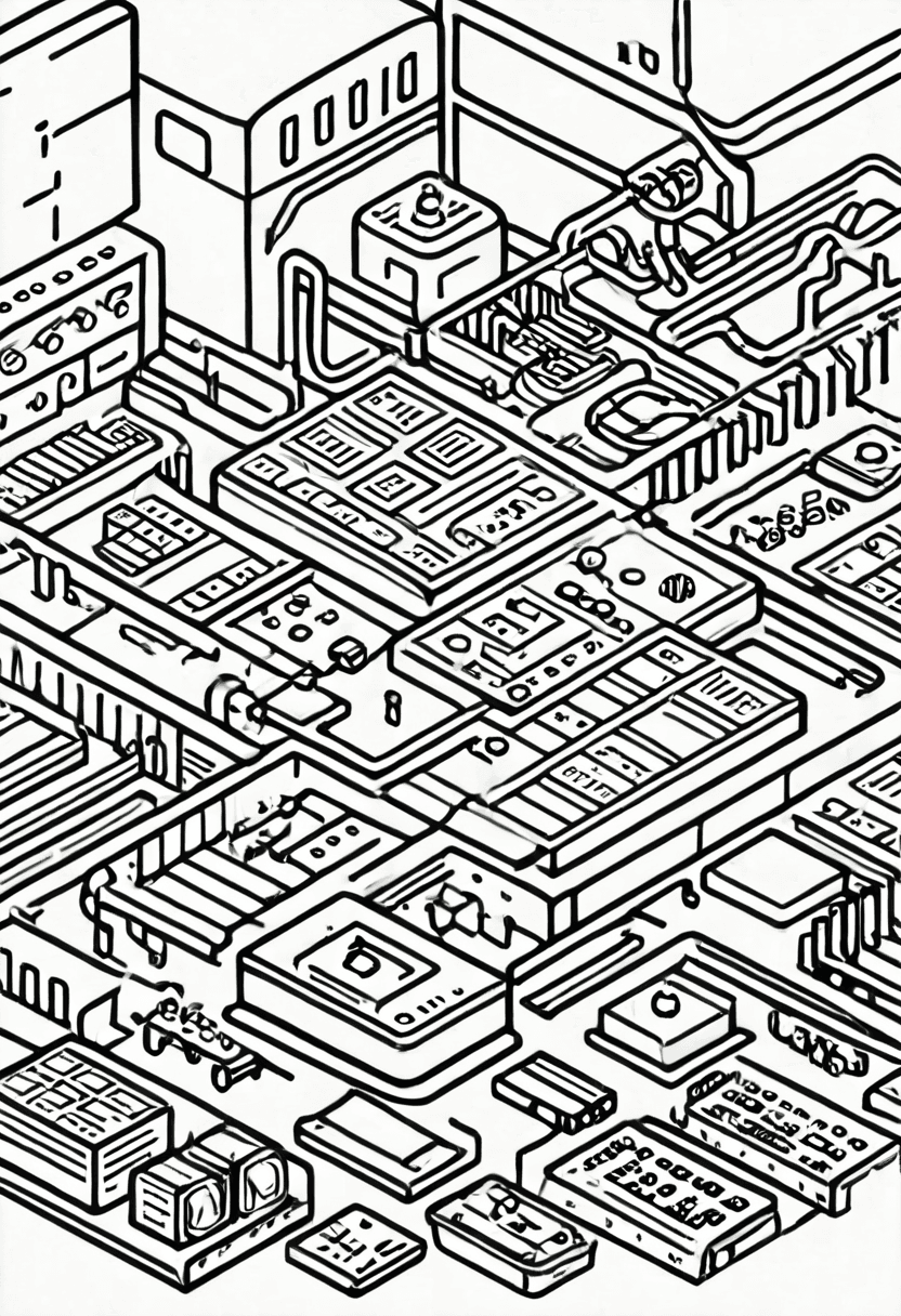 Electronic Wizardry — free printable coloring page to download and print