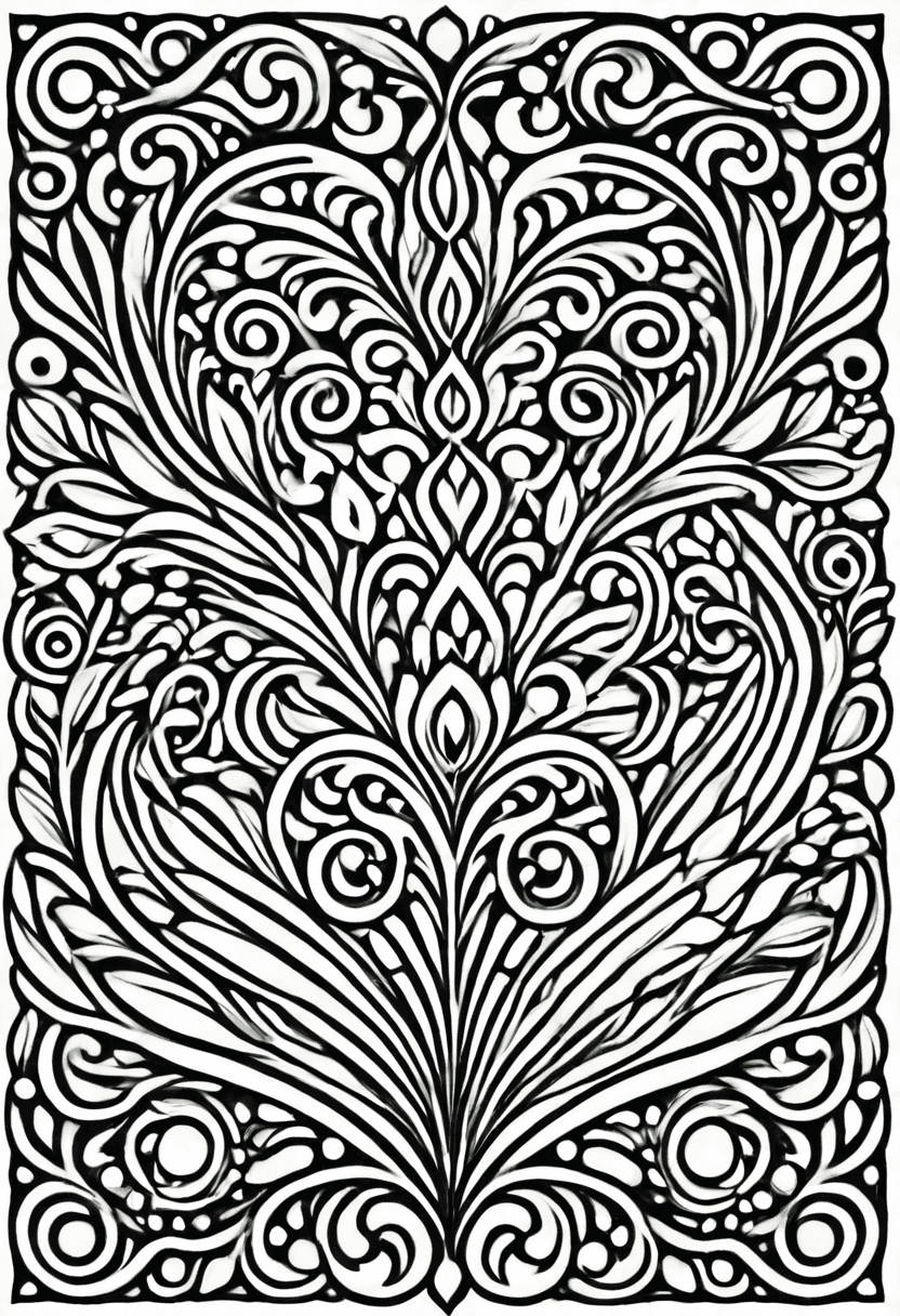 Elegant Wall Decoration — free printable coloring page to download and print