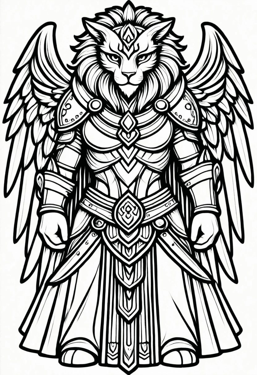Fantasy Art — free printable coloring page to download and print