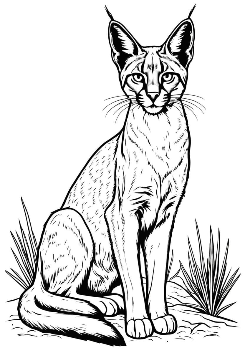 Feline Friendly — free printable coloring page to download and print