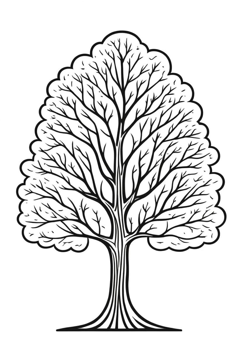 Forest Tapestry — free printable coloring page to download and print