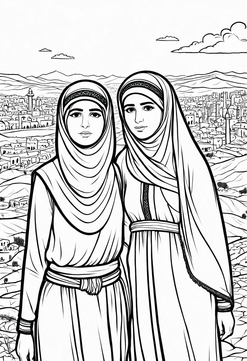 Friendship in Faith — free printable coloring page to download and print