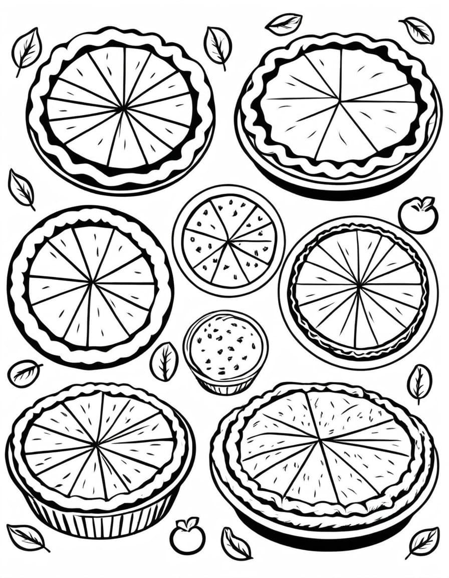 Fruit Slice Sampler — free printable coloring page to download and print