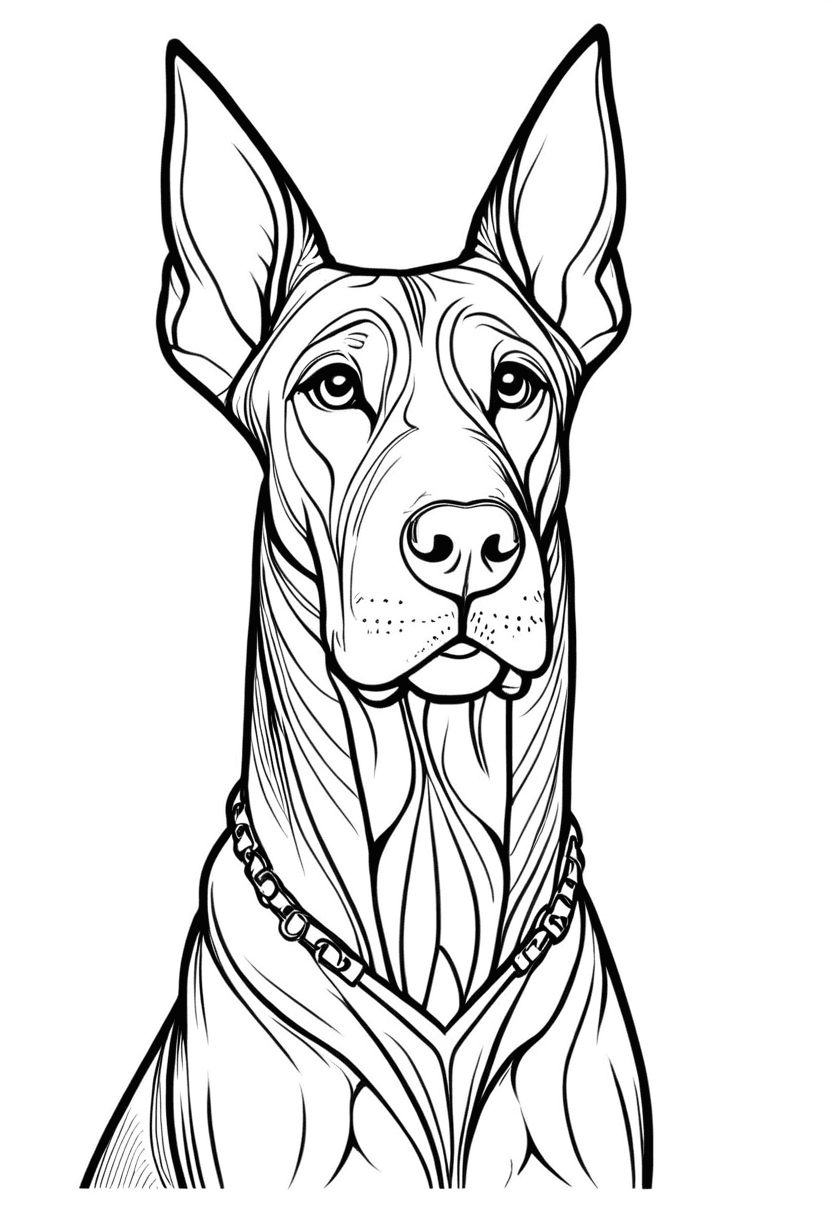 German Shepherd — free printable coloring page to download and print