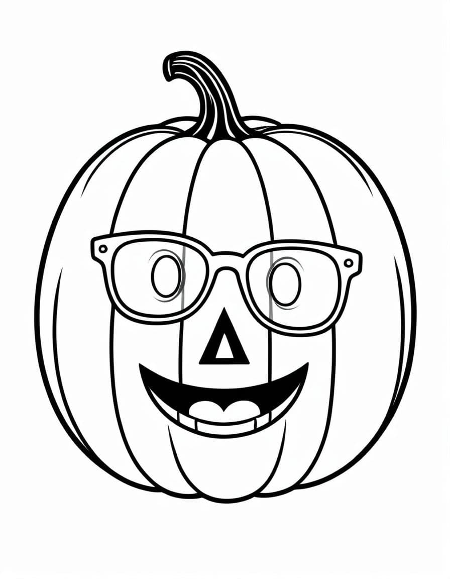 Halloween Pumpkin Mask — free printable coloring page to download and print