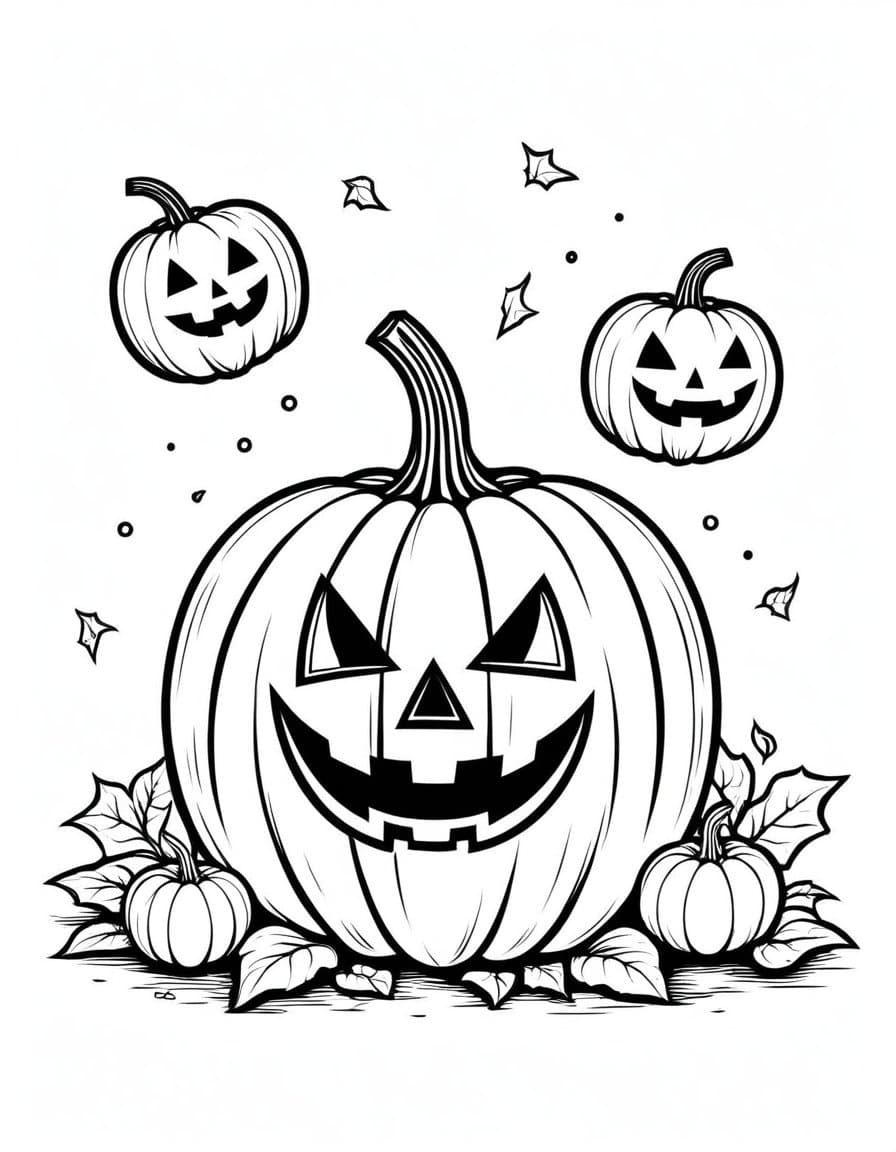 Halloween Spooktacular — free printable coloring page to download and print