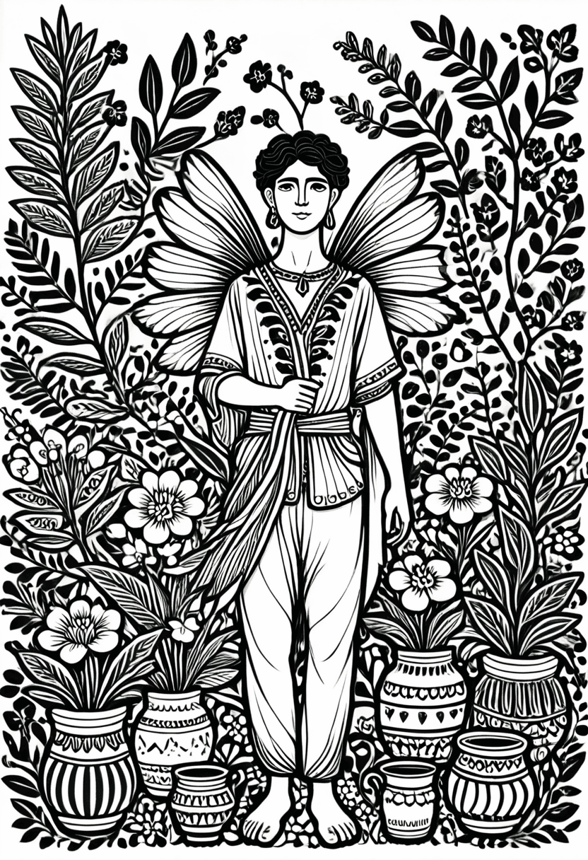 Herbal Healer — free printable coloring page to download and print