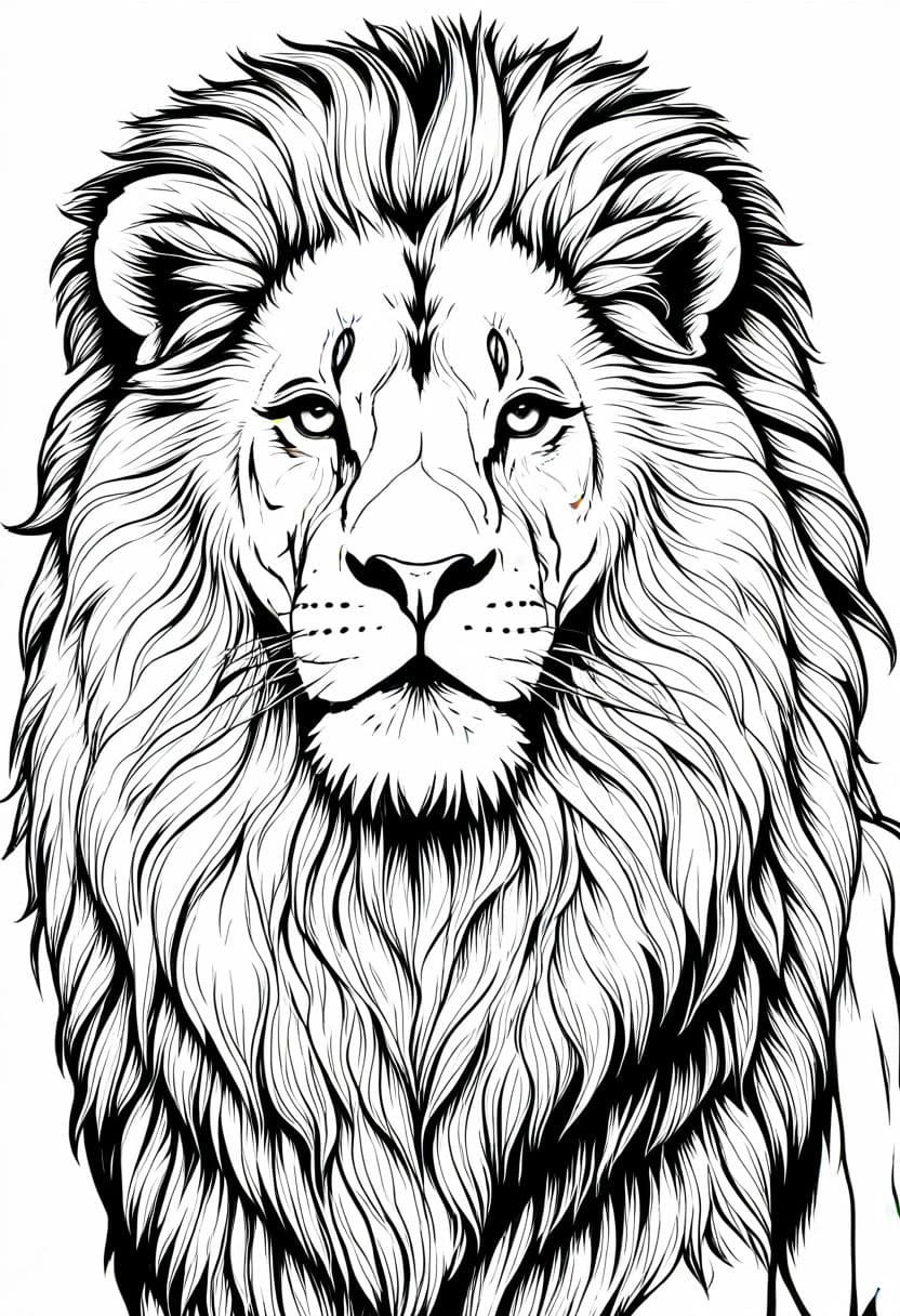 Lions Den Color Me In — free printable coloring page to download and print