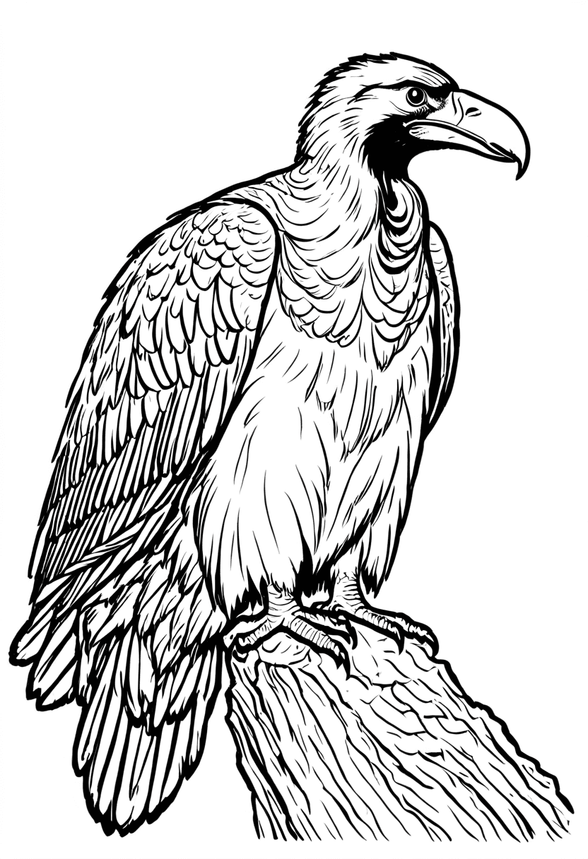 Majestic Eagle — free printable coloring page to download and print