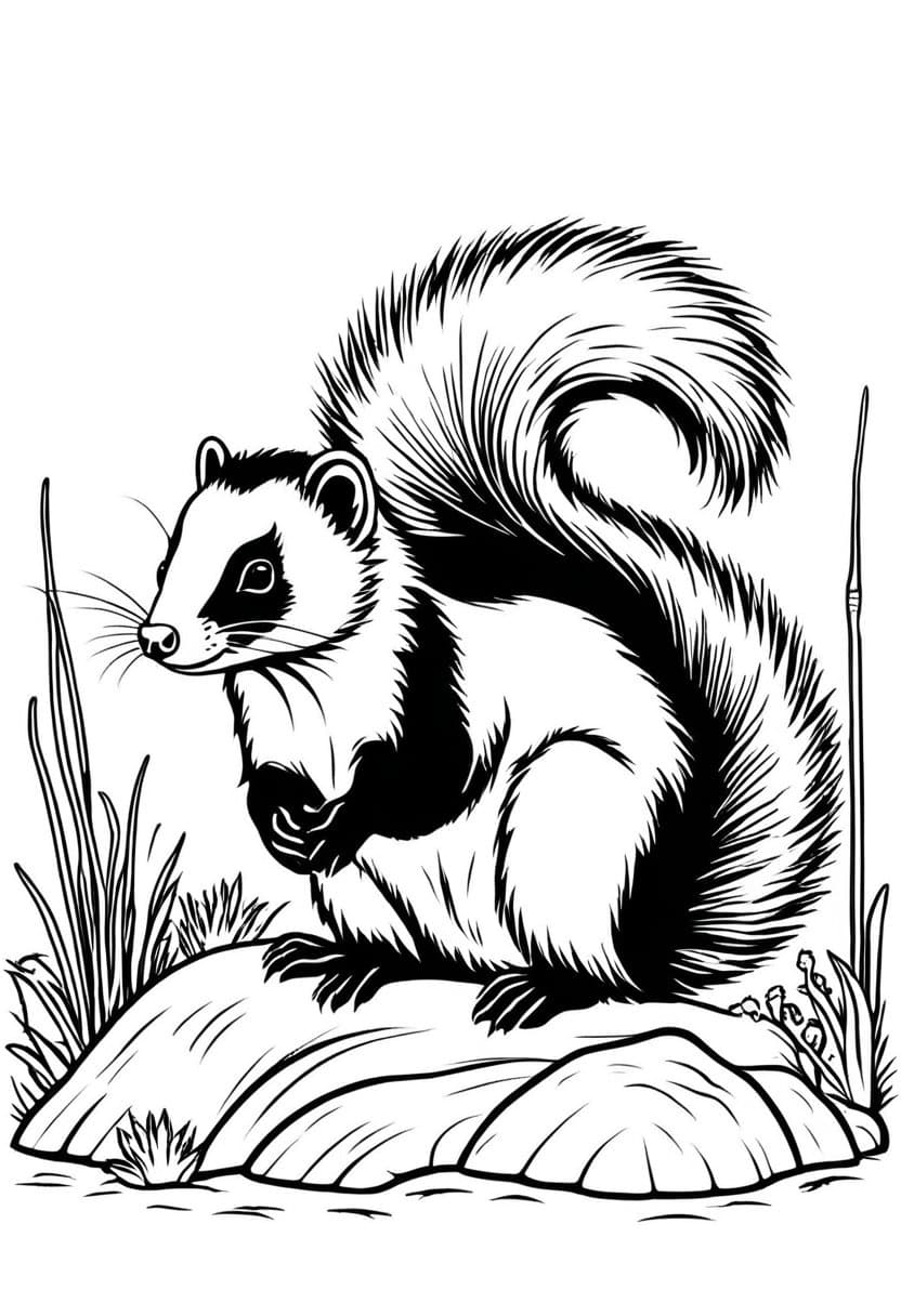 Meet the Stinker — free printable coloring page to download and print