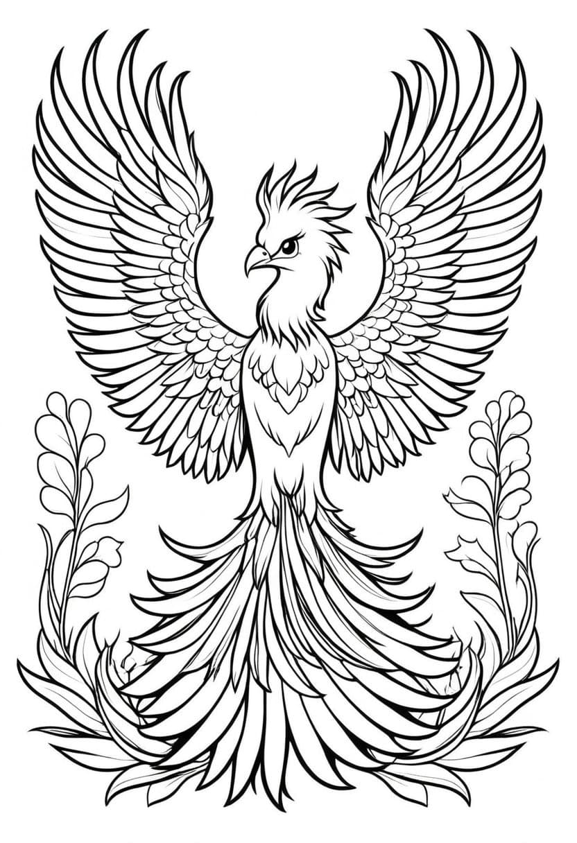 Mighty Eagle — free printable coloring page to download and print