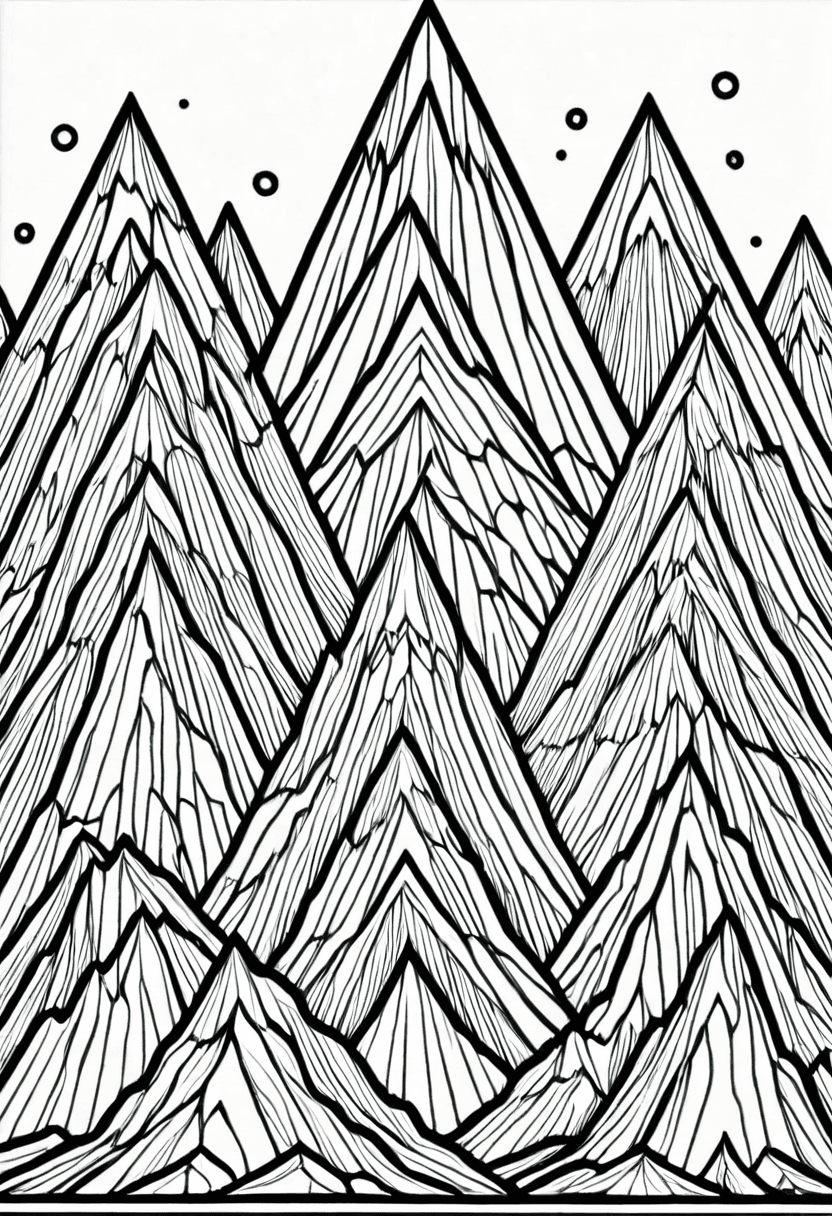 Mountain Majesties — free printable coloring page to download and print