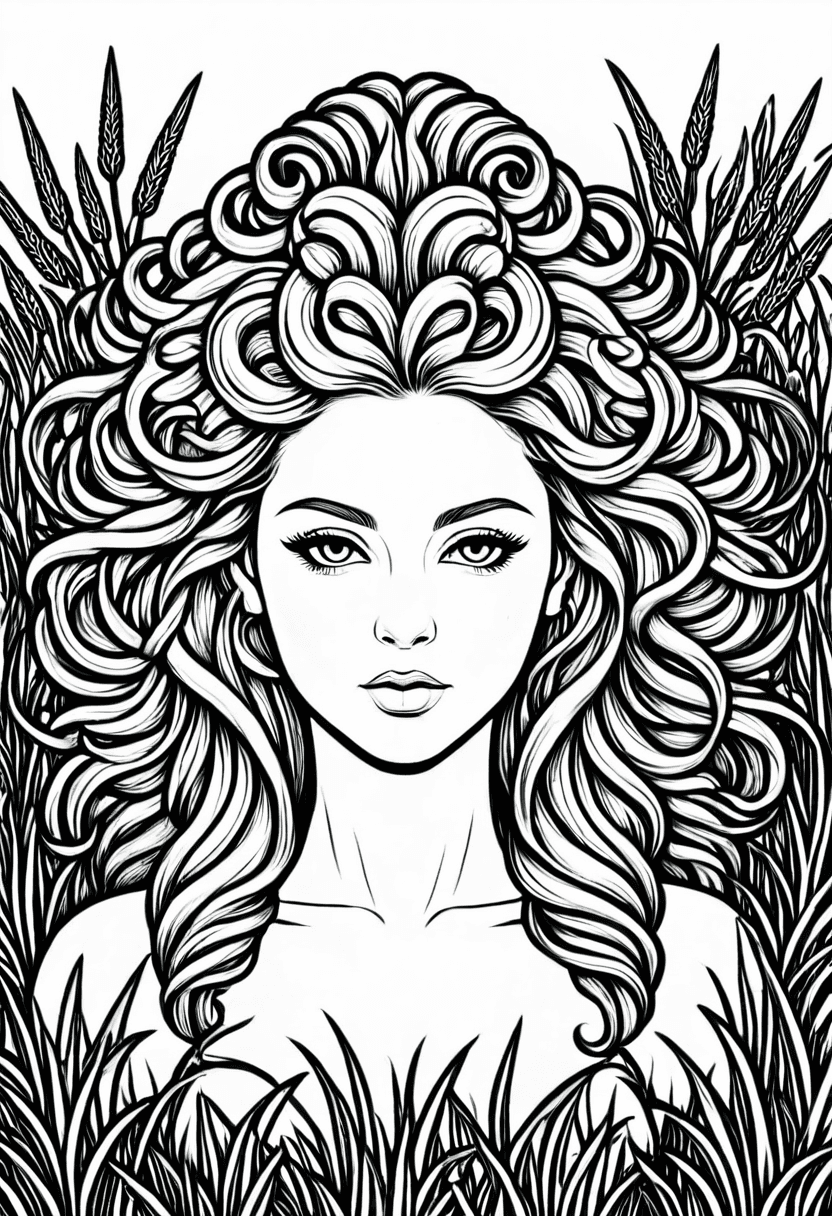 Mystic Muse — free printable coloring page to download and print