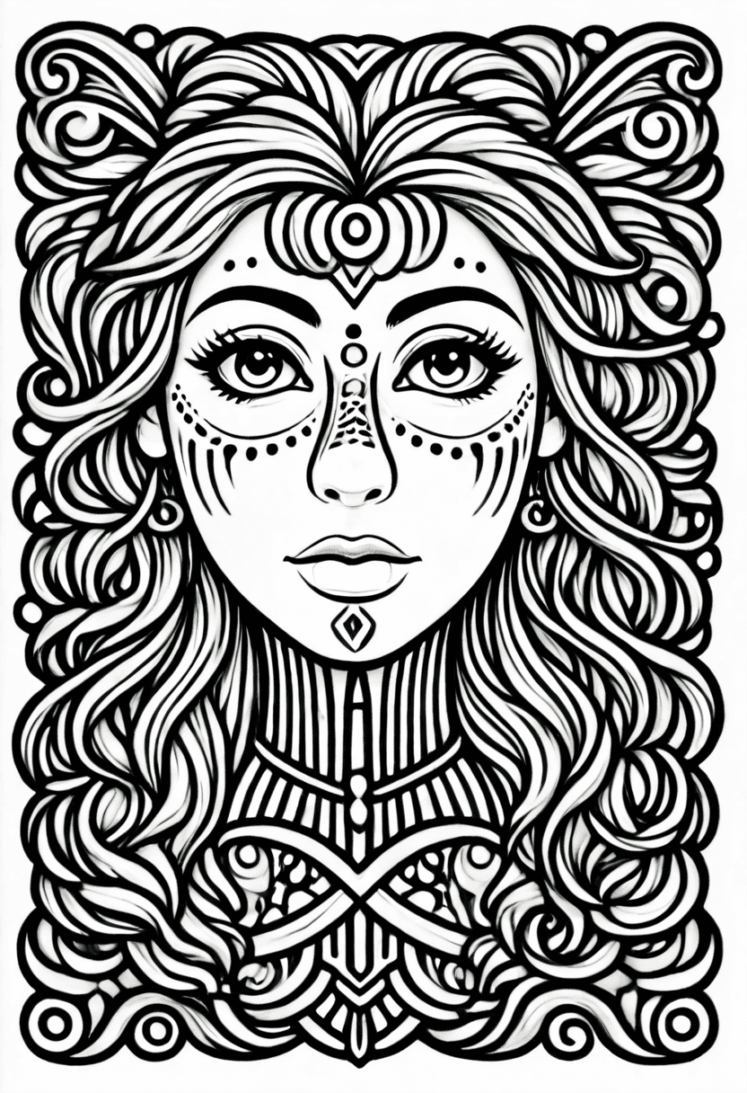 Mystic Muse Art — free printable coloring page to download and print
