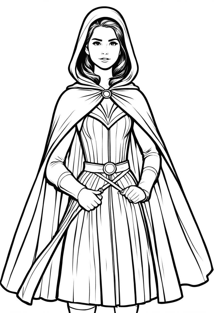 Mystical Knight — free printable coloring page to download and print