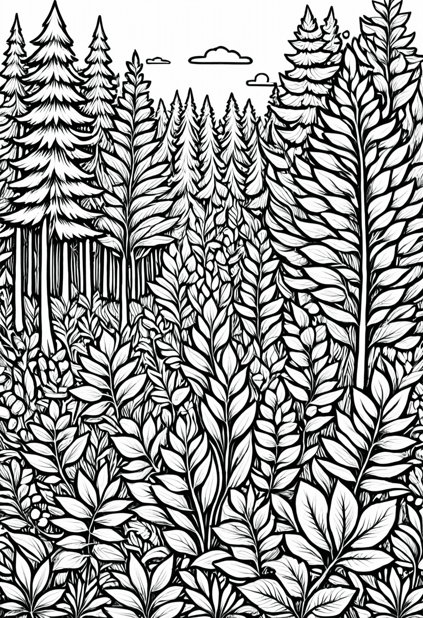 Natures Path — free printable coloring page to download and print