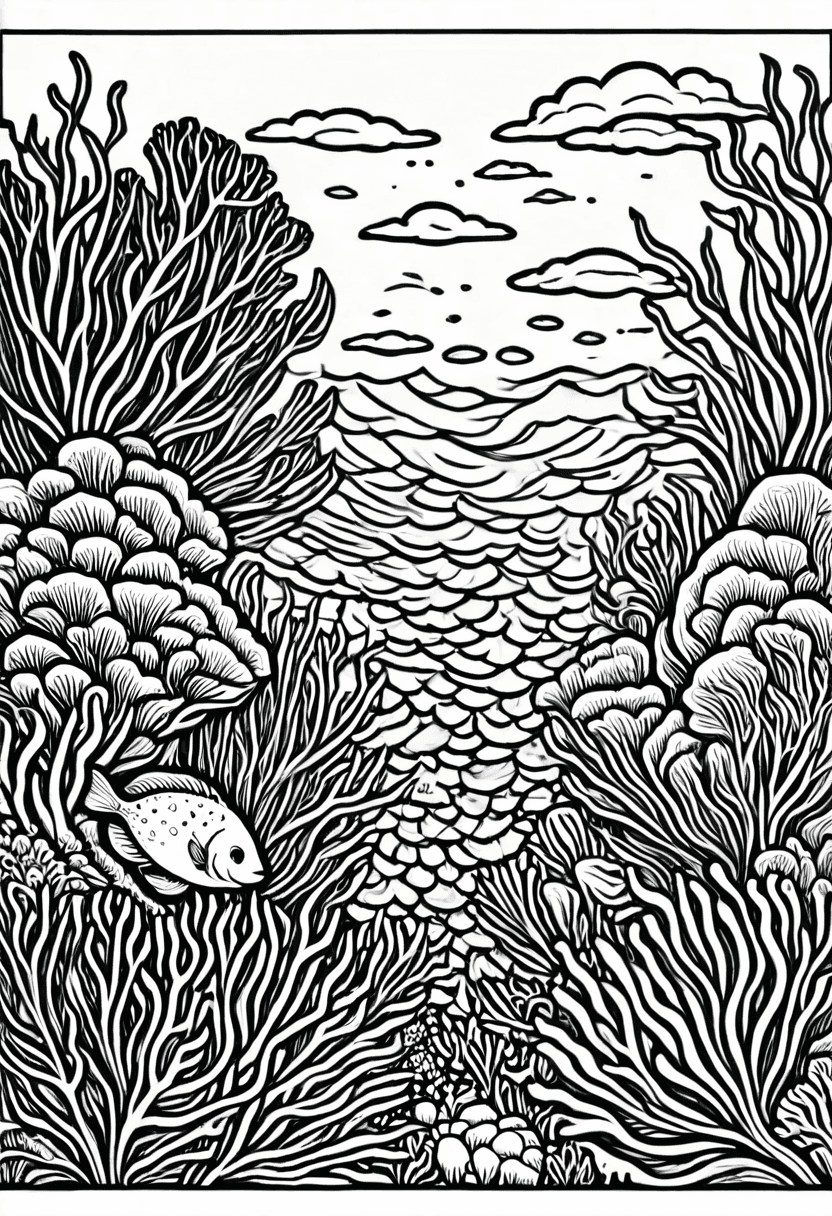 Ocean Expedition — free printable coloring page to download and print