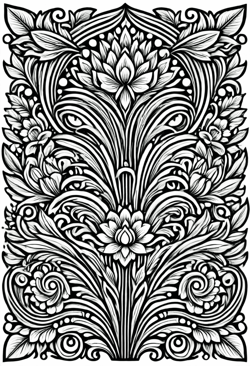 Ornate Wall Art — free printable coloring page to download and print