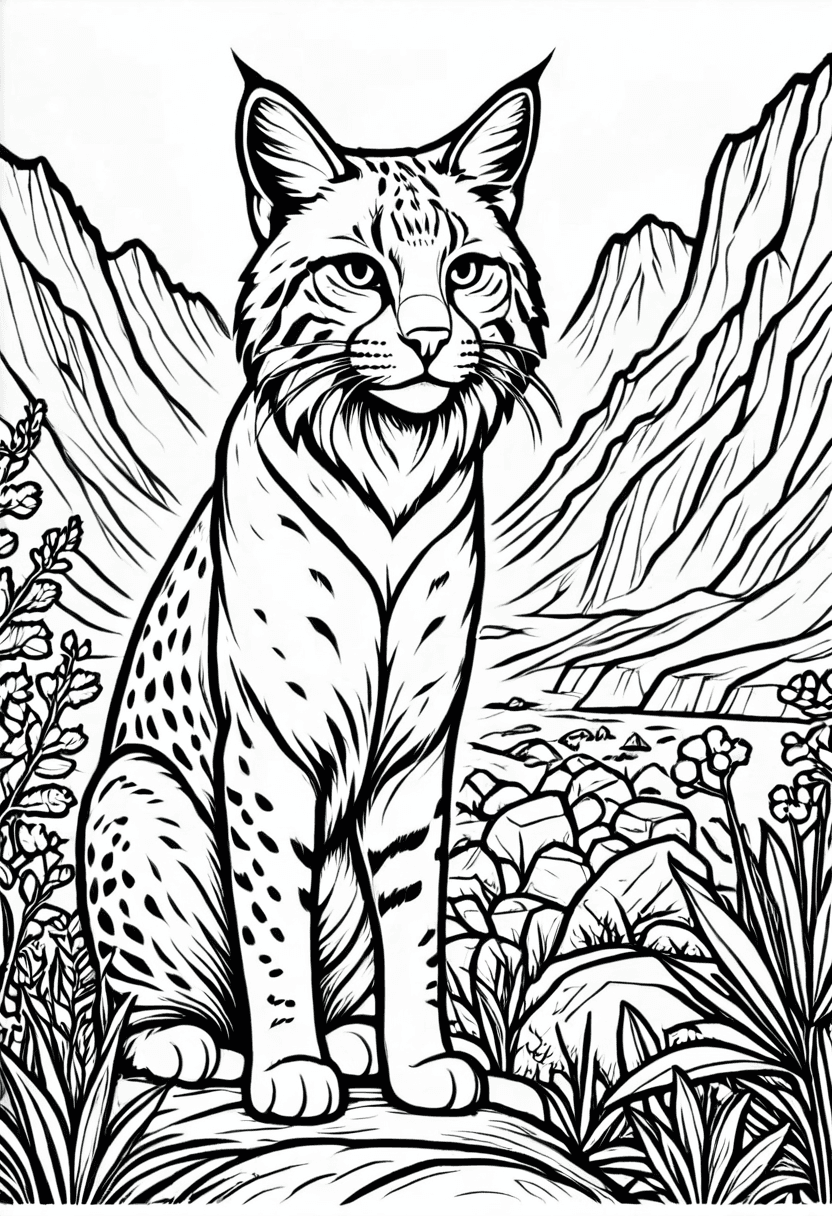 Pallass Cat — free printable coloring page to download and print