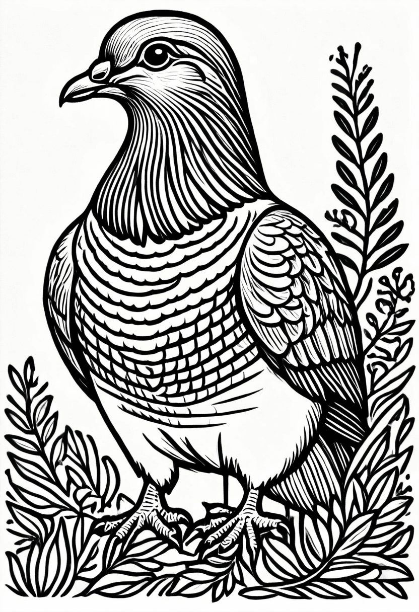 Peacock Feather Art — free printable coloring page to download and print