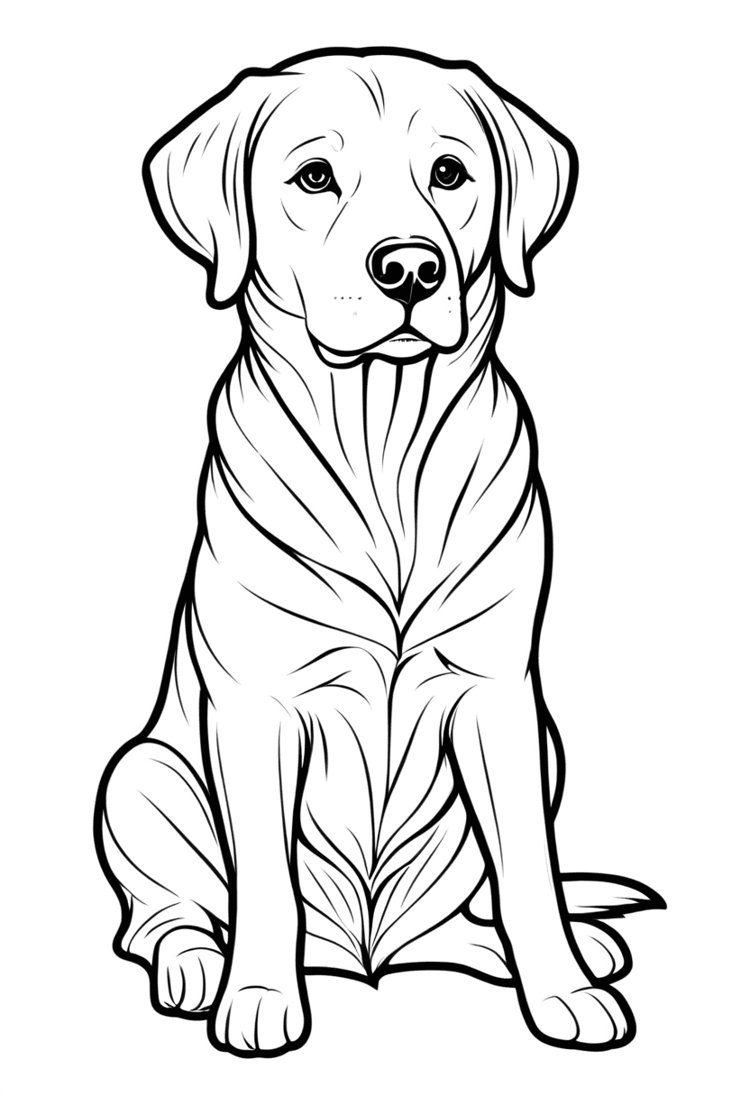 Puppy Portrait — coloring page of the day