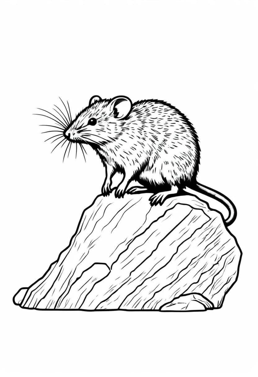 Rocky Foothold — free printable coloring page to download and print