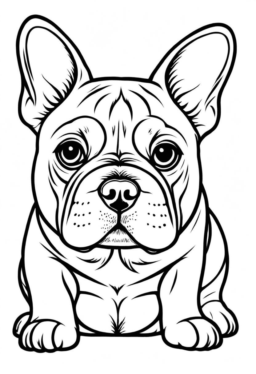 Sad Puppy — free printable coloring page to download and print