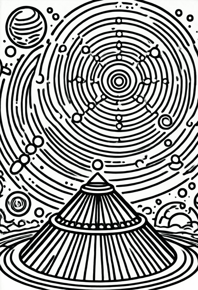 Starry Skies — free printable coloring page to download and print