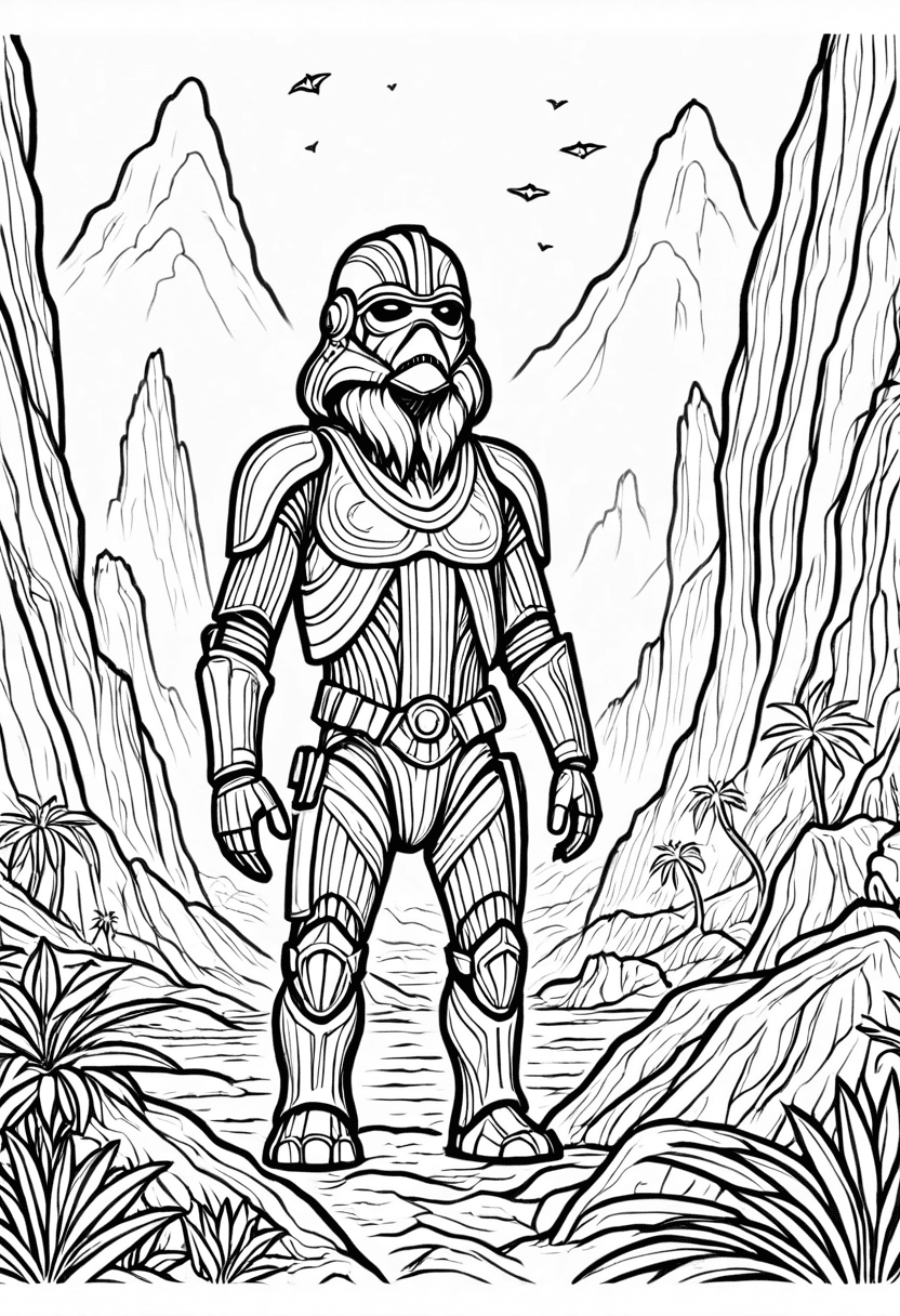 Troopers Journey — free printable coloring page to download and print