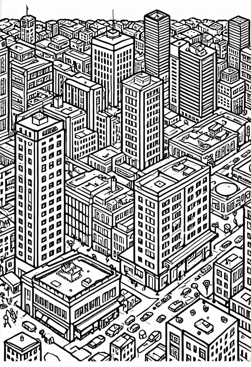 Urban Artistry — free printable coloring page to download and print