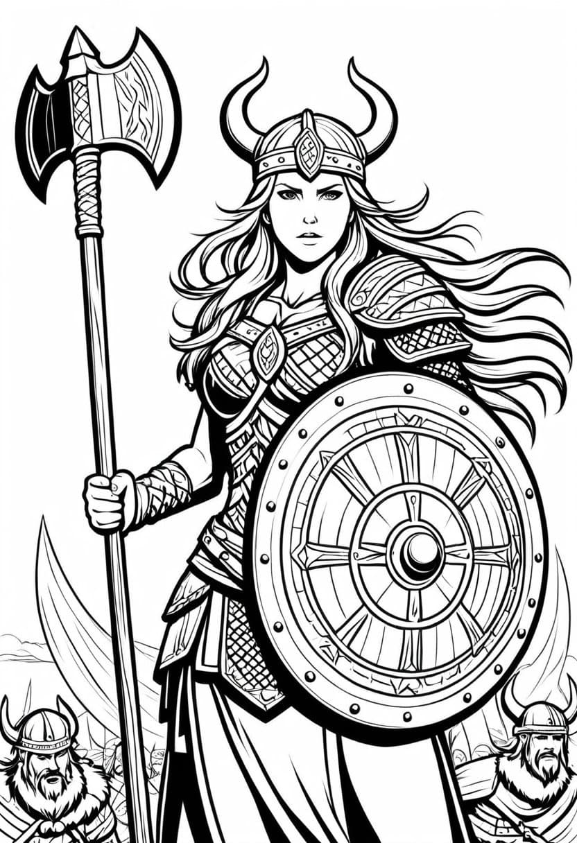 Warriors Cry — free printable coloring page to download and print