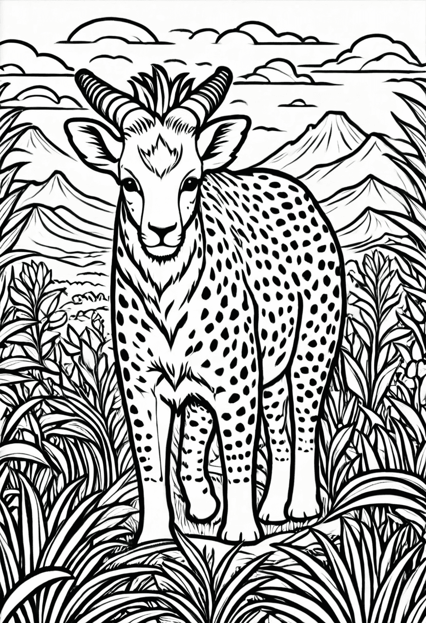 Wildlife Explorer — free printable coloring page to download and print